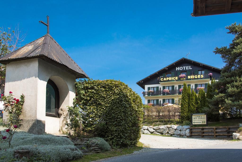 Hotel Le Caprice Des Neiges Combloux Exterior foto